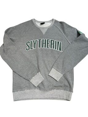 Universal Studios Wizarding World Harry Potter Slytherin Grey Crewneck